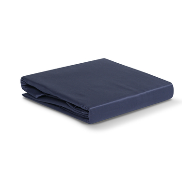  Простыня Tkano Essential, сатин темно-синего цвета, 240х270 см, фото 2 