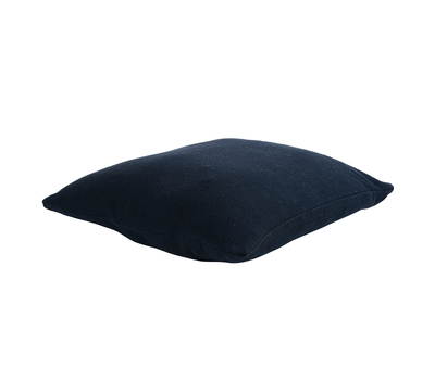 Подушка декоративная Tkano Essential, из хлопка фактурного плетения темно-синего цвета, 45х45, фото 5 