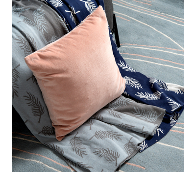  Подушка декоративная Tkano Essential, из хлопкового бархата цвета пыльной розы, 45х45 см, фото 3 