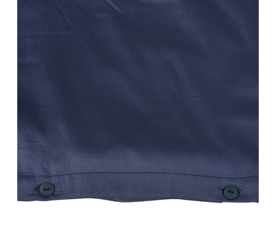  Комплект постельного белья полутораспальный Tkano Essential, сатин темно-синего цвета, фото 5 