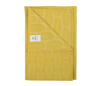 Полотенце кухонное Tkano Wild, хлопок с принтом Sketch горчично-желтого цвета, 45х70 см, фото 2 