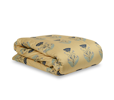 Комплект постельного белья двуспальный Tkano Essential, сатин темно-синего цвета с принтом Летний цветок, фото 3 