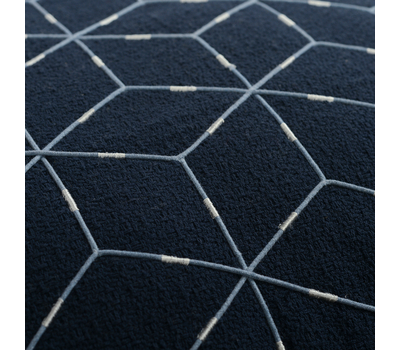  Подушка декоративная Tkano Ethnic, из хлопка темно-синего цвета с геометрическим орнаментом, 45х45 см, фото 13 