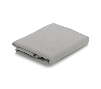  Простыня на резинке Tkano Essential, лён серого цвета, 180х200х28 см, фото 2 