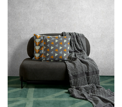  Чехол для декоративной подушки Tkano Wild, хлопок с дизайнерским принтом Triangles, 45х45 см, фото 4 