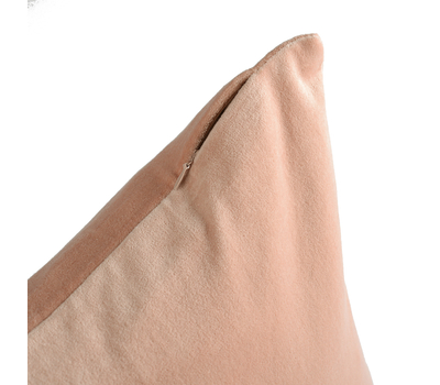  Подушка декоративная Tkano Essential, из хлопкового бархата цвета пыльной розы, 45х45 см, фото 5 