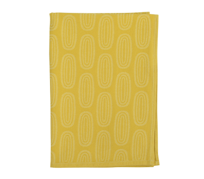  Полотенце кухонное Tkano Wild, хлопок с принтом Sketch горчично-желтого цвета, 45х70 см, фото 1 