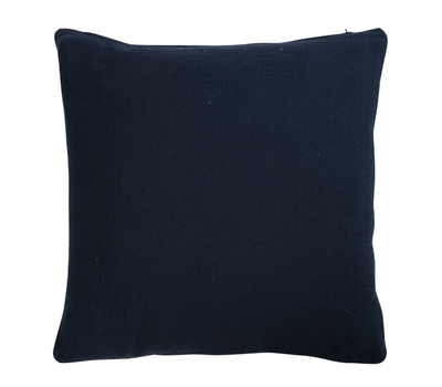  Подушка декоративная Tkano Essential, из хлопка фактурного плетения темно-синего цвета, 45х45, фото 1 