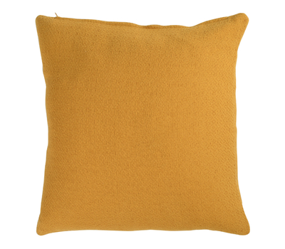  Подушка декоративная Tkano Essential, из хлопка фактурного плетения цвета шафрана, 45х45 см, фото 1 