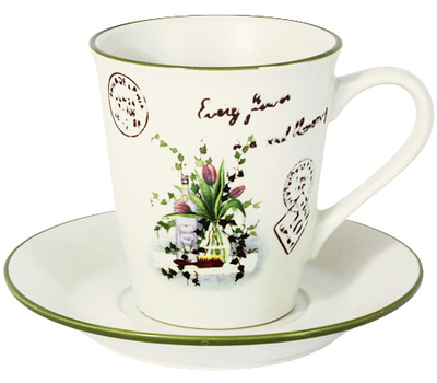  Чашка с блюдцем Anna Lafarg LF Ceramics Букет, керамика, 0.2л, фото 1 