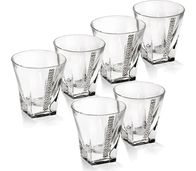  Набор бокалов для виски Chinelli Regina Swarovski, стекло, 6шт, фото 1 