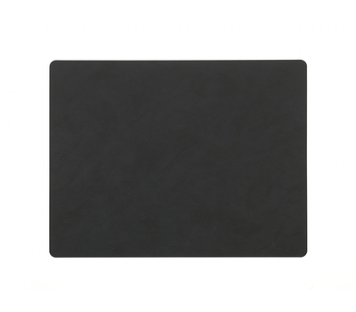  LINDDNA 981914 NUPO black Подстановочная салфетка из натуральной кожи прямоугольная 35x45 см, толщина 1,6 мм, фото 1 