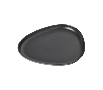  LINDDNA 990164 Тарелка сервировочная (35х30х3см) каменная керамика, черный, фото 2 