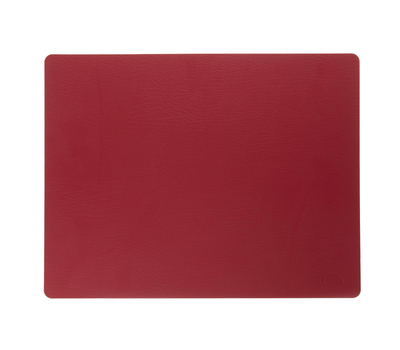  LINDDNA 98407 BULL red Подстановочная салфетка из натуральной кожи прямоугольная 35x45 см, толщина 2мм, фото 1 