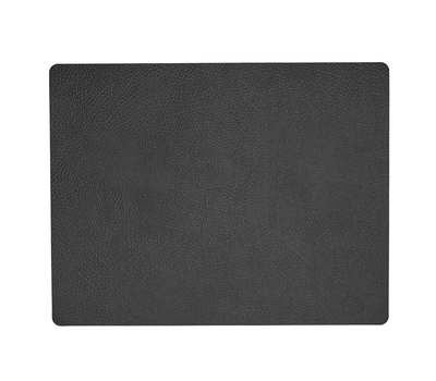  LINDDNA 981296 HIPPO black-anthracite Подстановочная салфетка из натуральной кожи прямоугольная 35x45 см, толщина 1,6 мм, фото 1 