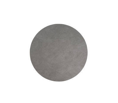  LINDDNA 98866 HIPPO anthracite-grey Подстановочная салфетка из натуральной кожи круглая, диаметр 24 см, толщина 1,6 мм, фото 1 