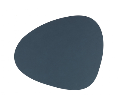  LINDDNA 982474 NUPO dark blue Подстановочная салфетка из натуральной кожи фигурная 37x44 см, толщина 1,6 мм, фото 1 