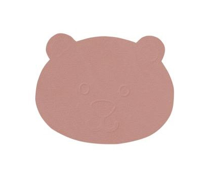  LINDDNA 9803 NUPO rose Подстаканник из натуральной кожи Медвежонок, диаметр 12 см, толщина 1,6 мм, фото 1 