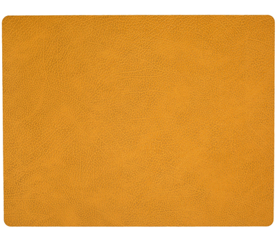  LINDDNA 981095 HIPPO curry Подстановочная салфетка из натуральной кожи прямоугольная 35x45 см, толщина 1,6 мм, фото 1 