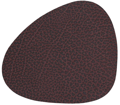  LINDDNA 981098 HIPPO plum Подстаканник из натуральной кожи фигурный 11x13 см, толщина 1,6 мм, фото 1 