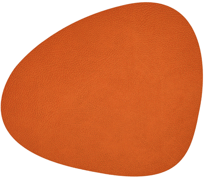  LINDDNA 981305 HIPPO orange Подстановочная салфетка из натуральной кожи фигурная 37х44 см, толщина 1,6мм, фото 1 