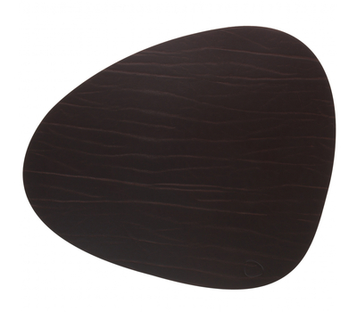  LINDDNA 98891 BUFFALO brown Подстановочная салфетка из натуральной кожи фигурная 37x44 см, толщина 2мм, фото 1 