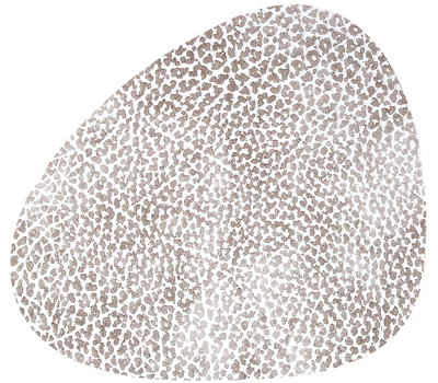  LINDDNA 98925 HIPPO white-grey Подстаканник из натуральной кожи фигурный 11x13 см, толщина 1,6 мм, фото 1 