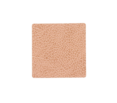  LINDDNA 990209 HIPPO nude Подстаканник из натуральной кожи квадратный 10х10 см, толщина 1,6мм, фото 1 