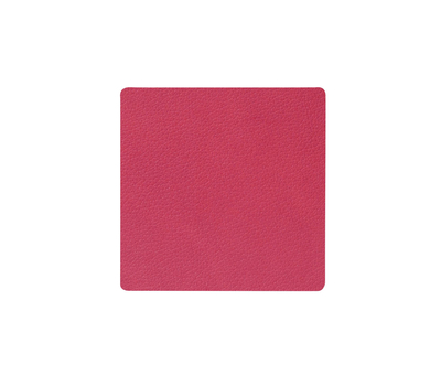  LINDDNA 983516 NUPO raspberry Подстаканник из натуральной кожи квадратный 10x10 см, толщина 1,6 мм, фото 1 