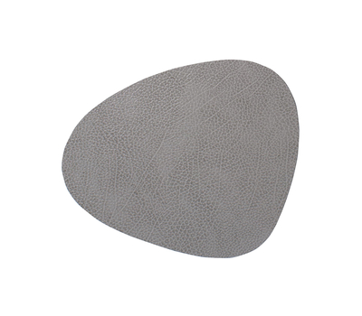  LINDDNA 98869 HIPPO anthracite-grey Подстановочная салфетка из натуральной кожи фигурная 37х44 см, толщина 1,6мм, фото 1 