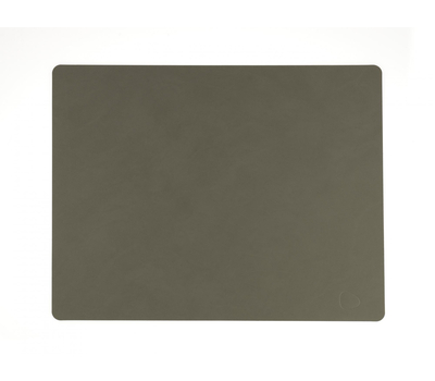  LINDDNA 982480 NUPO army green Подстановочная салфетка из натуральной кожи прямоугольная 35x45 см, толщина 1,6 мм, фото 1 