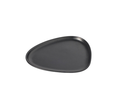  LINDDNA 98742 Тарелка маленькая 2 шт (22х19х1,5см) каменная керамика, черный, фото 2 