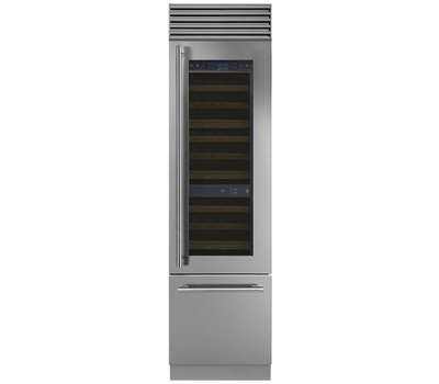  Винный холодильник Smeg, отдельностоящий, нержавеющая сталь, 60см, фото 2 