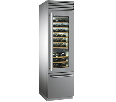  Винный холодильник Smeg, отдельностоящий, нержавеющая сталь, 60см, фото 1 