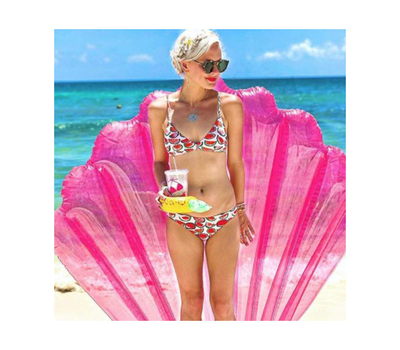  BigMouth Матрас надувной Seashell Pink, фото 2 
