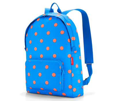  Складной рюкзак Reisenthel Mini maxi, голубой в горошек, 29.3х47х15см, фото 2 
