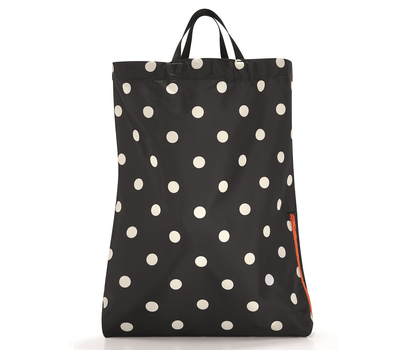  Складной рюкзак Reisenthel Mini maxi Sacpack, черный в белый горох, 35.5х45.7х5.5см, фото 2 