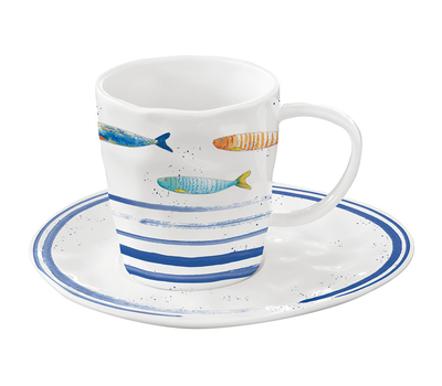  Easy Life (R2S) Чашка с блюдцем Морской берег0.25л, фарфор, фото 1 