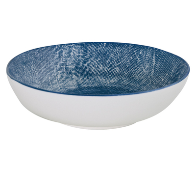  Easy Life (R2S) Тарелка суповая (синий) Бриз 20.5см, фарфор, фото 1 