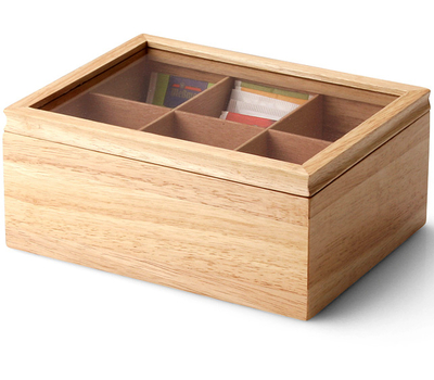  Ящик для хранения чайных пакетиков Continenta, цвет натуральный 23*17,5*10 см, фото 1 