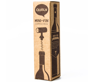  Штопор для бутылок черный Qualy Mini Vin, фото 6 