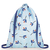  Складной рюкзак Reisenthel Mini maxi Sacpack, голубой с листьями, 35.5х45.7х5.5см, фото 1 