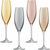  Цветные бокалы для шампанского, LSA International Polka, металлик, 225мл - 4шт, фото 1 