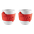  Чашки для кофе Guzzini Love, красные, 80мл - 2шт, фото 1 