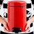  Контейнер для мусора с педалью Brabantia Newicon, красный, 5 л, фото 4 