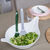  Салатник с приборами Koziol Leaf 2.0, бело-зелёный, 4л, фото 7 