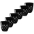  Стаканы низкие Ajka Crystal Domino, 300мл - 6шт, черные, фото 1 
