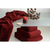  Банное полотенце Tkano Essential, с бахромой, бордовое, 70х140см, фото 3 