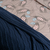  Хлопковый плед Tkano Essential, темно-синий, узор косы, 130х180см, фото 3 