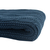  Хлопковый плед Tkano Essential, темно-синий, узор косы, 130х180см, фото 6 